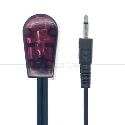 3.5mm Jack de áudio 2 polos Sensor IR Remote Mi Transmissor infravermelho Receptor Extensor cabo para vídeo estéreo