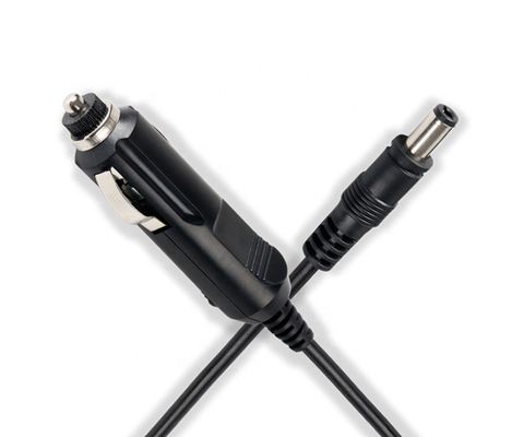 12V 3A 5.5x2.1mm Cigarette Lighter Plug masculino para DC Car Car Charger Cable