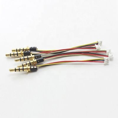 Jack de áudio TRRS personalizado de 3,5 mm para 3 pines Molex cabo de fio de conector de passo de 1,25 mm