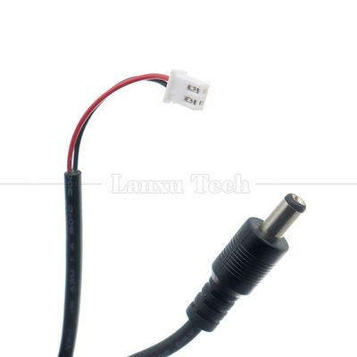 Arnês de arame personalizado 5.5x2.1mm Jack de barril DC masculino para cabo de conector feminino JST XH