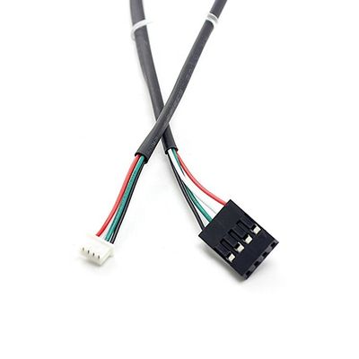 Custom 4 Pin Dupont 2.54mm para Molex 1.25mm Pitch Connector Arnês de Armadilha de Arame