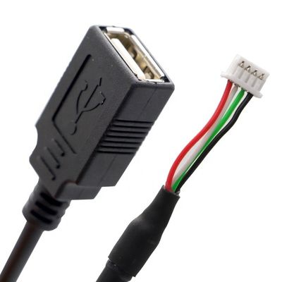 Assemblagem USB A Feminino para JST 2 3 4 Pin PH XH 1.0mm 1.25mm 1.5mm 2.0m Pitch Wire Cable