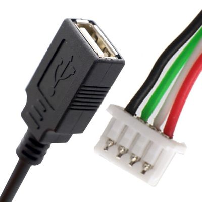 OEM Assembly USB A Feminino para JST 2 3 Pin PH XH 1.0mm 1.5mm 2mm Conector Pitch Cable
