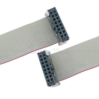 Mulher para Mulher 16 PIN 1,27mm Pitch IDC 2,54mm Conector GPIO Cable de fio de fita plana cinza para discos rígidos CD Raspberry Pi
