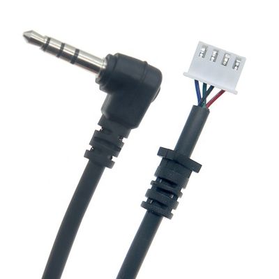 Customization OEM Ângulo de 90 graus 4 pólos 3.5mm TRRS Jack áudio estéreo para JST XH PH SH VH MX cabo de conector