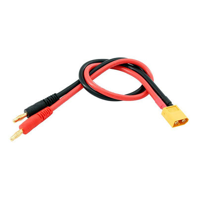 14AWG XT60 Plug masculino para 4mm Banana Connector Cable para RC Lipo Battery Charge FPV Drone