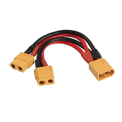 14AWG XT60 1 Homem para 2 Mulher Y Splitter Extension Cable para bateria RC Lipo