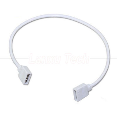 Cable de extensão de conector RGB de 4 pines de mulher para mulher para 5050 3528 2835 LED Light
