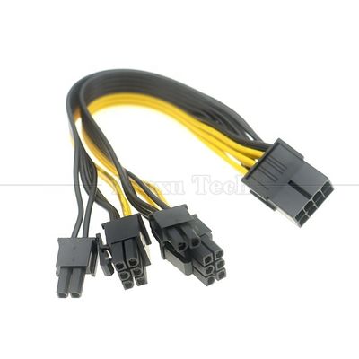 PCIe 8 Pin Macho para Dual 8 Pin Feminino PCI Express Graphics Video Card GPU Splitter Power Adapter Cable