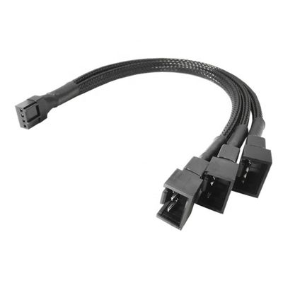 1 a 3 CPU 4 PIN Connector PC Case Controle de temperatura Fano de resfriamento Y Splitter Extension PWM Cable