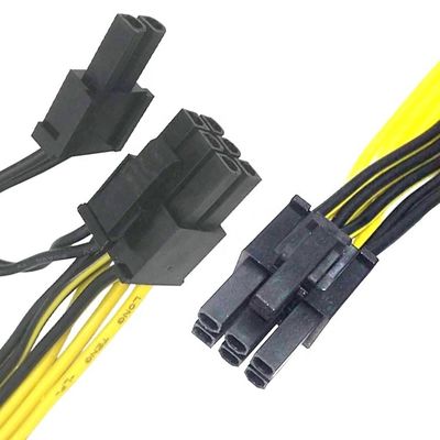 PCIE 6 pin a 8 pin GPU ATX Cartão gráfico de vídeo PCIE PCI Express cabo de alimentação