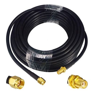 Homem para mulher RG174 RG178 RG316 RG58 Montagem de cabo coaxial de antena RF