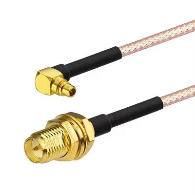 RG316 MMCX Ângulo macho para RP SMA Fêmea Antenna Cabo coaxial RF