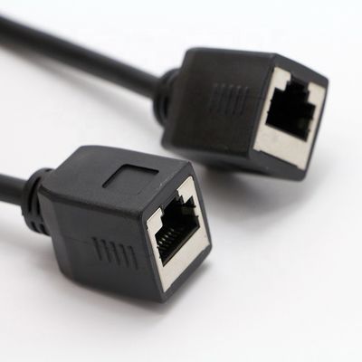 Cabo Ethernet LAN de rede RJ45 8P8C de tomada feminina para tomada feminina