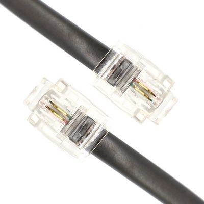 1M Shield Intercom Cat3 RJ11 6P2C Telefone Adsl Cable