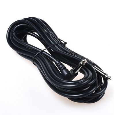 1M 3M 5M Durável Ângulo de 90 graus para recto 6.35mm 1/4 TS Jack Instrument Patch Guitar Cable