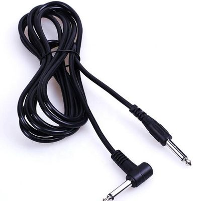 Personalização 10FT 90 Graus para Direito 1/4 6.35mm TS Jack Instrument Patch Guitar Cable