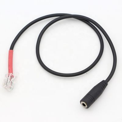 RJ9 RJ10 para Mulher 3.5mm CTIA Plug Audio Jack Headset Adaptador Cable