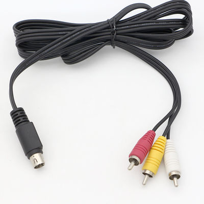 OEM 9 Pin Mini Din para RCA S Video Audio Cable para TV Displays Receptor de Áudio e Vídeo
