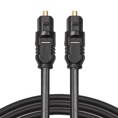 Cabo de áudio óptico digital de alta qualidade fino 24K de ouro Spdif