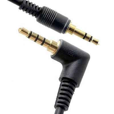 OEM 90 graus ângulo direito 3,5 mm TRRS Jack macho para 3,5 mm TRRS Jack macho cabo de áudio