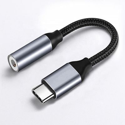 Adaptador de cabo de áudio de 3,5 mm de USB Tipo C para AUX de DAC altamente compatível para Samsung Pixel Google Phone