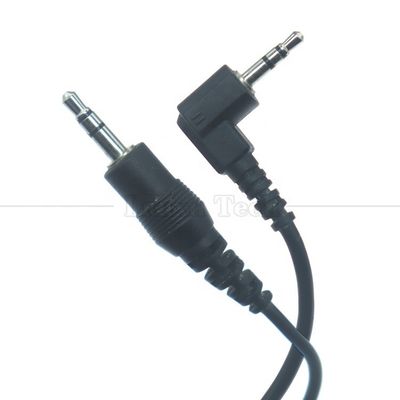 Personalização 2,5 mm macho a 90 graus ângulo direito 3,5 mm macho Jack estéreo Aux conversor de áudio adaptador cabo