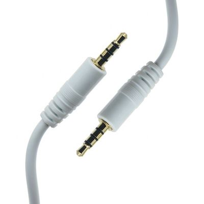 3.5mm Homem para Homem Stereo Aux Mono Jack 4 Pólos TRRS Microfone Audio Cable