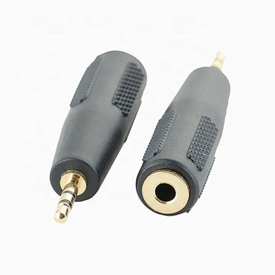 3 Pólos TRS Jack Homem para Mulher 2.5 a 3.5 Adaptador de Áudio
