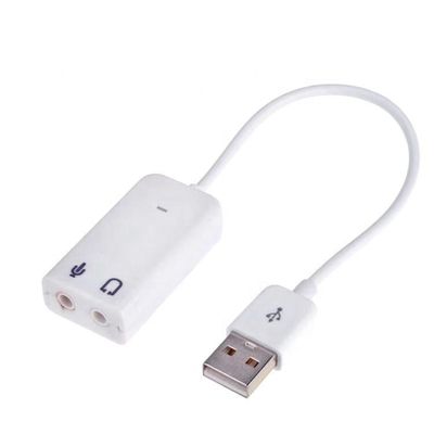 Plug and Play Audio Mic Studio USB Adaptador de cartão de som externo