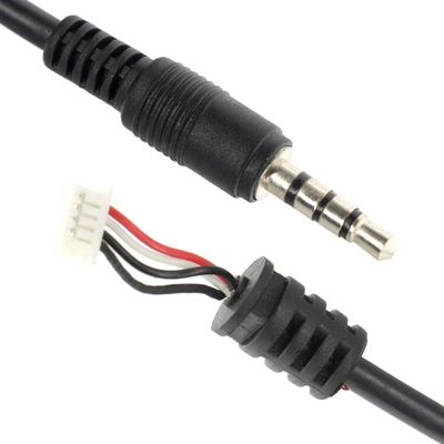 Montagem de fábrica personalizada 1M 3.5mm TRRS Audio DC Jack para JST 2.0mm 2.54mm Pitch Connector Cable