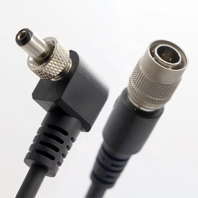 OEM parafusos de bloqueio 90 graus ângulo direito 5V 12V homem para mulher 5.5x2.1mm 5.5X2.5mm DC cabo de alimentação