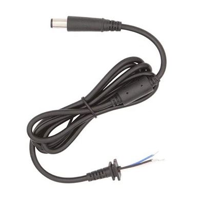 DC 7.4x5.0mm Jack de barril masculino para o extremo nu Embalagens de lata de aço aberto Pigtails Cabos de extensão de fio para adaptador de laptop