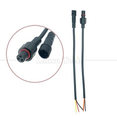 IP67 IP68 resistente à água Homem Mulher 2 3 4 5 6 7 8 Pin M12 cabo para LED