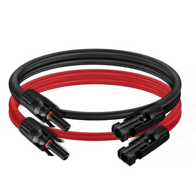 10AWG 6mm Cable Solar à prova d'água Adaptador de painel solar Fio Cable de extensão solar com conectores femininos e masculinos Kit de ferramentas de cabo
