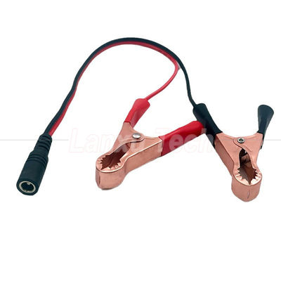Homem Fêmea Jack DC Plug 5.5x2.1mm para Alligator Clips Car Car carregador cabo de alimentação