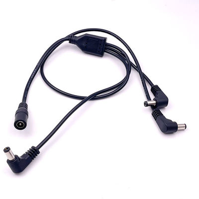 1 Fêmea para 3 Ângulos Machos Formas de DC Splitter Cable de Extensão de Potência para CCTV Security Camera
