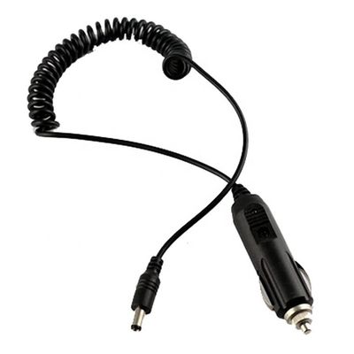 12V Spring Coiled Car DC Jack 5.5x2.1mm Cable de extensão do isqueiro de cigarros