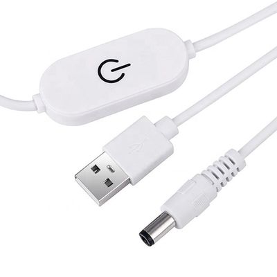 5V 2A USB TO dc 5.5*2.1mm interruptor ajustável cabo remoto LED dimmer de tira para luz da lâmpada