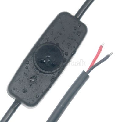 Custom Factory Waterproof Silicon Cover Push Button 2 Pin DC Power on off Switch Cable para Lamp Motorcycle