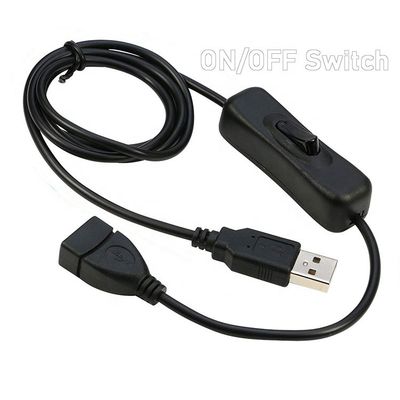 Cable de comutação USB de macho para fêmea para computador de lâmpada led