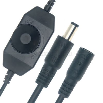 Certificado CE 12V 24V de macho para fêmea de corrente contínua AC ON OFF Controller Switch LED Dimmer para lâmpada