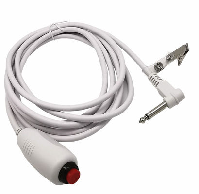 Custom 6.35 Single Button Switch Line Emergency Call Button Nurse Call Cable com clip para estação de enfermagem Sistema de chamada de enfermagem