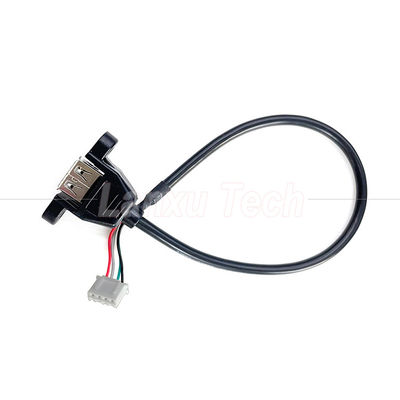 Cable de montagem de painel USB 2.0 Tipo A para JST XH PH VH 4 pin