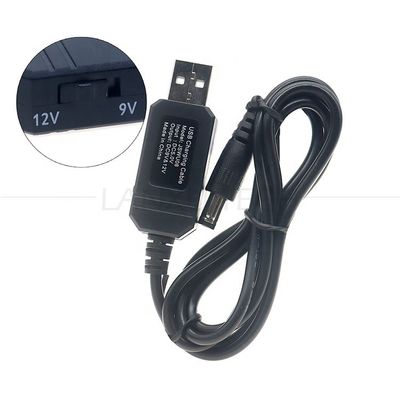 Alta qualidade USB 5v a 9v 12v Cable de reforço de cabo de alimentação de corrente contínua para roteador