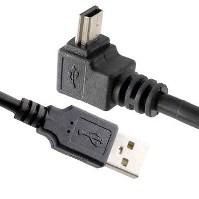 90 graus direita esquerda para cima para baixo ângulo Mini cabo de carregador de dados USB