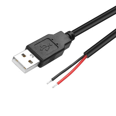 5V USB para abrir cabos de carregador de energia de cola de porco para lâmpada de luz de tira LED