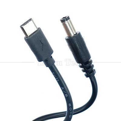 9v 12v 15v 20v PD USB Tipo C para DC 5.5x2.1mm cabo de carregador para alto-falante Wifi Router