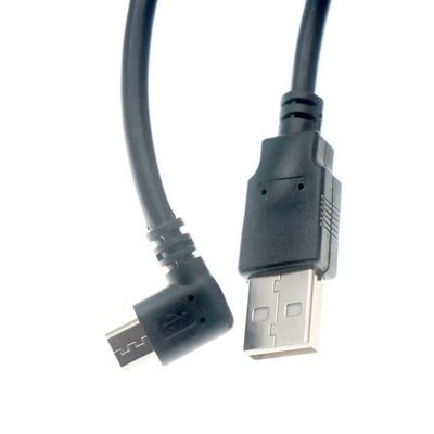 Personalizado 1m 2m 3m 5m 90 graus ângulo esquerdo Micro B 5p para USB um cabo masculino