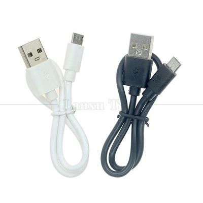 Curto 30cm 50cm 1m Branco Preto Data Carregamento Rápido 1A V8 Micro B para USB Um cabo de carregador masculino para telefone Android Power Bank Speaker
